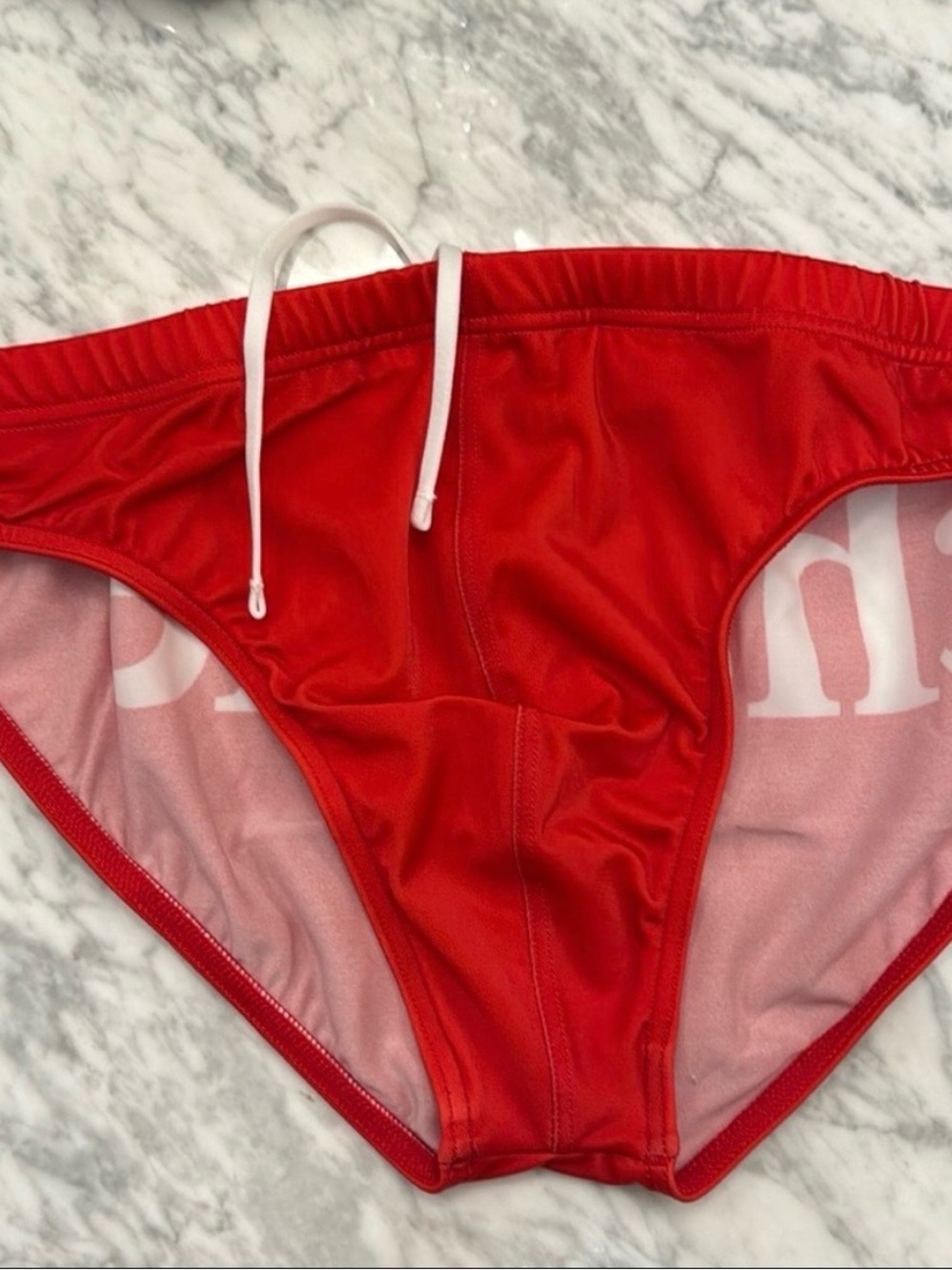 Charlie by Matthew Zink Men's Red Speedo - Picture 6 of 7